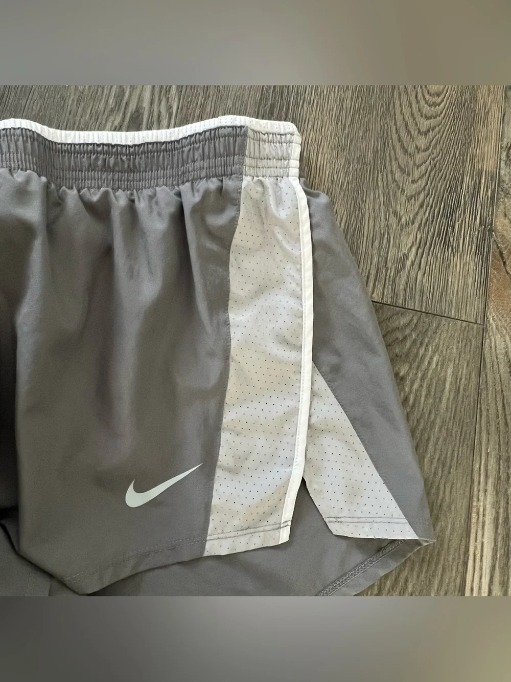 NIKE 10K Running Shorts Lined Gray Size XL